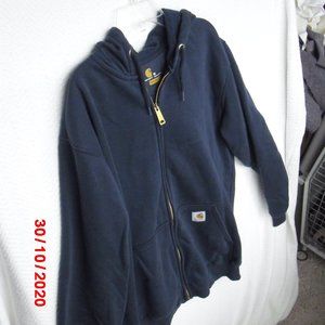 Carhartt Navy Blue M Zipper Hoodie